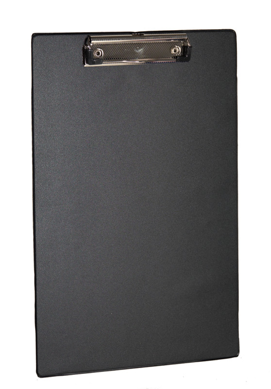 Планшет (кліпборд) 4OFFICE (4-257-09), A4, картон з ПВХ-покриттям, чорний